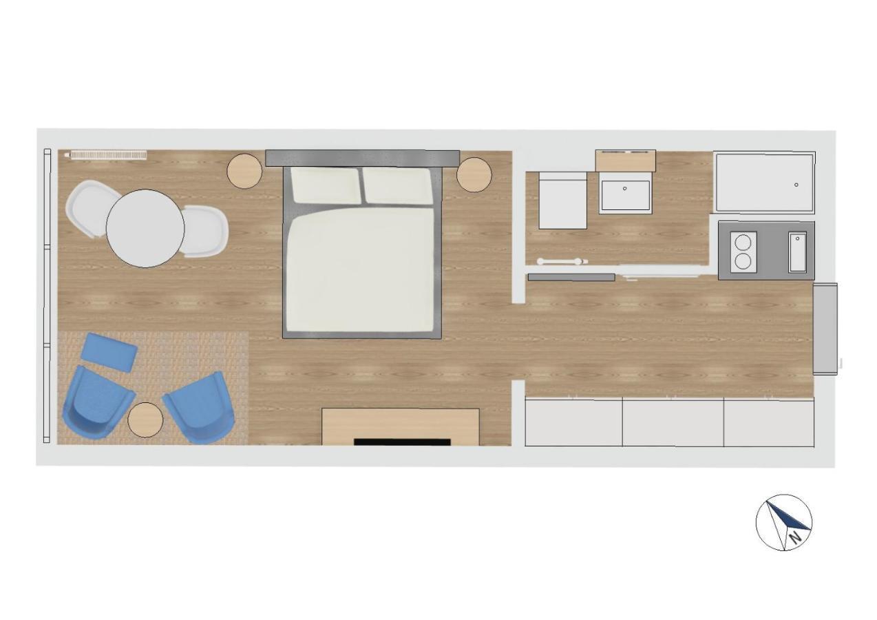 Fewo1846 Intermar - Marina Del Rey - Elegantes Studioapartment Mit Meerblick Und Eigenem Strandkorb Gluecksburg Exterior photo